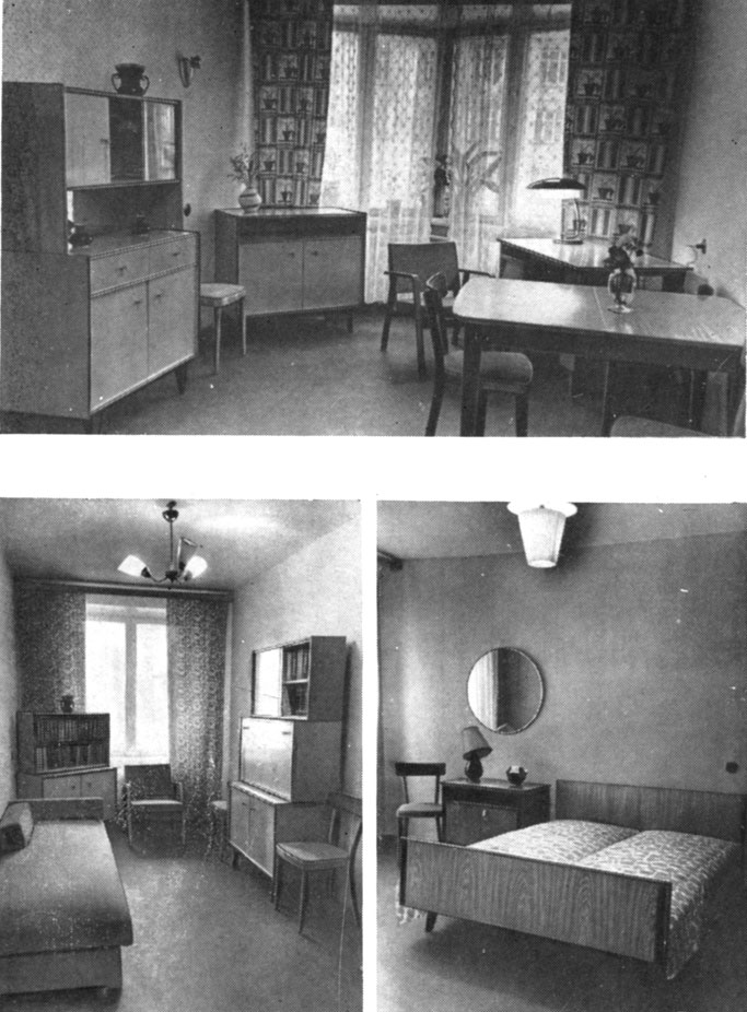 Типовой набор мебели для трехкомнатной квартиры (Ленинградский совнархоз)