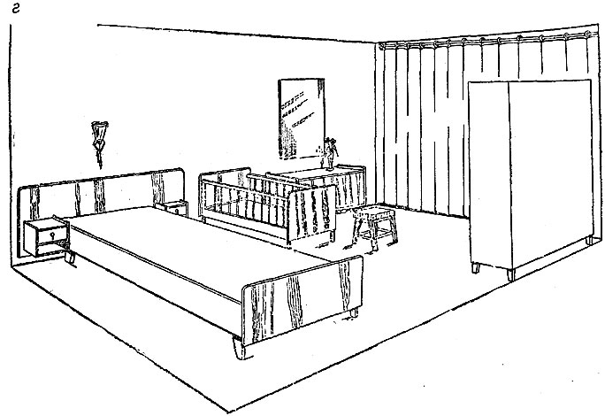 Рис. 1. г. Комплекты самодельной мебели в квартире (спальня)